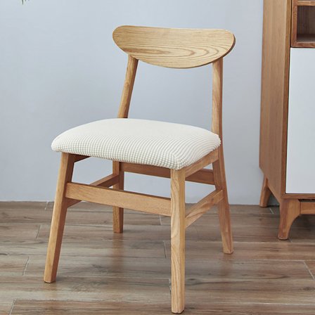 Elastisk stolebetræk - hvid