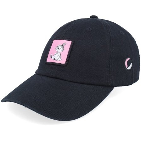 Moomin - Black unconstructed Czapka Z Daszkiem - "Little My Washed Black Dad Cap " @ Hatstore