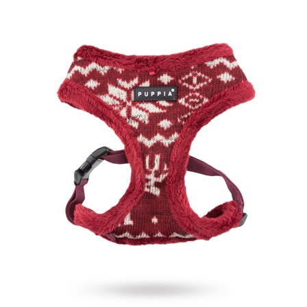 Puppia - Cupid Red - Fôret Hundesele XL - Klassiske hundeseler, step-in, jacket seler, trekkseler, vinterseler & Y-seler på Doggie.no - Tekstilkobbel,