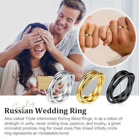 /#/(Svart)Rostfritt stål manliga kvinnliga ringar par ringar 2 mm bred 3/#/