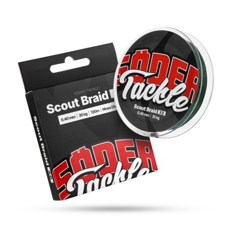 Söder Tackle Scout Braid x8 130m Moss Green - 0,40mm, 35kg