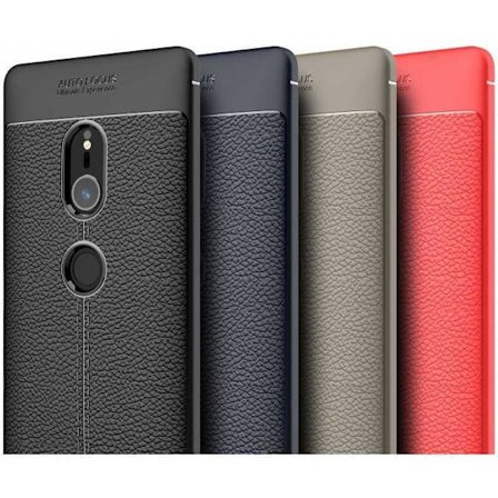 Xperia XZ2 Stöttåligt & Stötdämpande Skal LeatherBack
