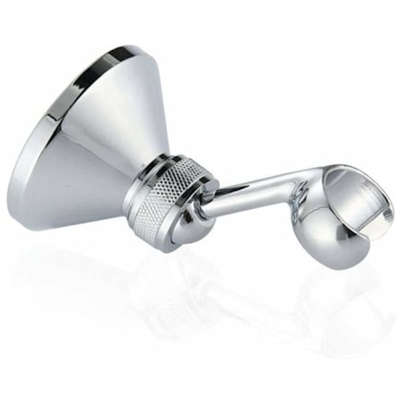 Handhållet duschfäste, Triumph rundstrålande duschhuvudshållare i koppar, justerbart väggfäste för duschhuvud i krom