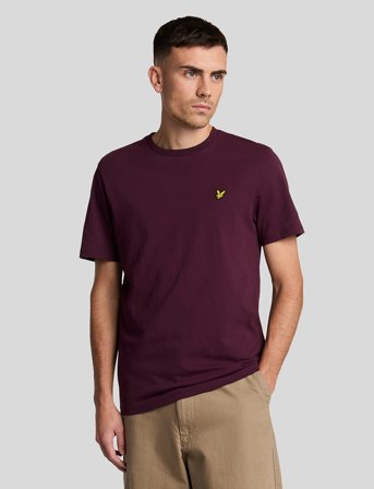 Lyle & Scott Plain T-Shirt - Purple - L