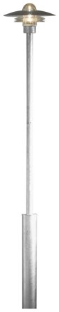 Konstsmide Modena Stolplykta 225 cm, galvaniserad, Belysning