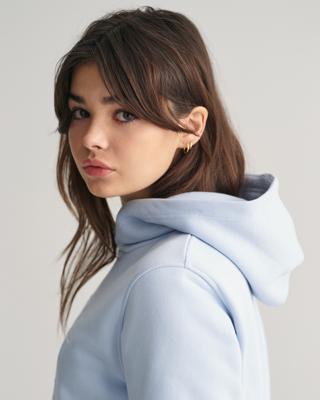GANT - Teens hettegenser med ensfarget logo - Unisex - 170