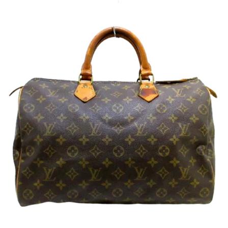 Louis Vuitton Vintage, Pre-owned Speedy 35 Monogram Handbag Bruin, Dames, Maat:ONE Size