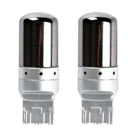 2 kpl Kromi 7440 T20 144smd Oranssi Canbus Virheetön Led-lamppu Vilkkuvalo