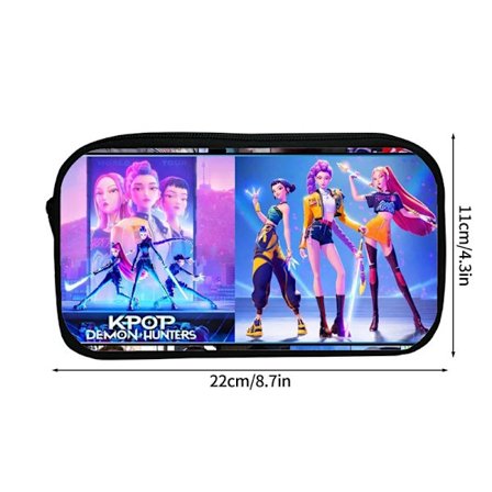 Kpop Demon Hunters Penalhus Stor Kapacitet Pige Dreng Penalhus Studenter Skole Penalhus Kpop Penboks Taske Skolematerialer-FM-