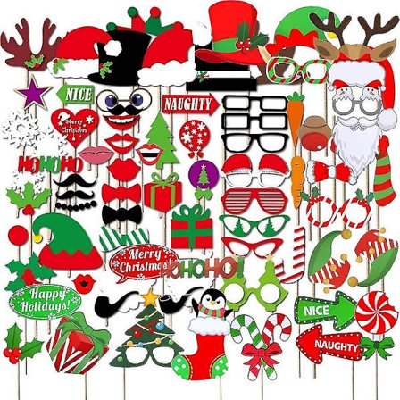 Joulukuvauskoppi Tarvikkeet 82kpl Juhlatarvikkeet