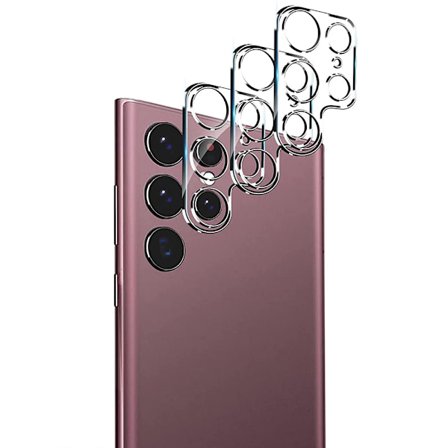 3-PACK Samsung Galaxy S23 Ultra Kameralinsskydd HD-Clear 0,3mm