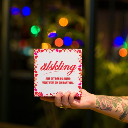 KYLSKÅPSPOESI Spel Älskling 145X145X45