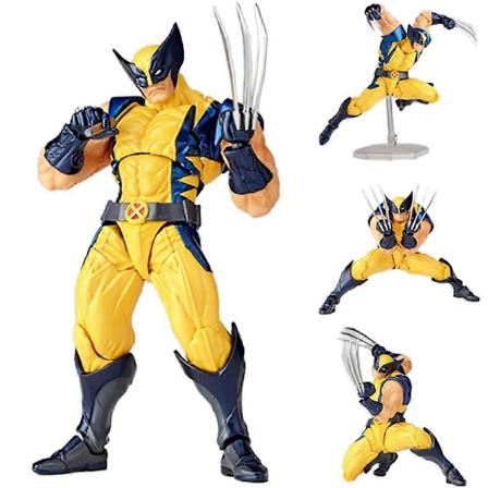 Anime X-men Wolverine Actionfigur Leksak 16cm Modell Revoltech Amazing Yamaguchi Skrivbordsdekor