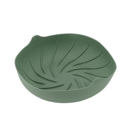 Stor Rund Silikonfritös Liner Högtemperaturbeständig Silikonkorg för Instant Pot Mikrovågsugn Mörkgrön