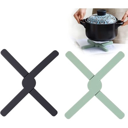 Sæt med 2 TPR-krydspander til skridsikker og varmebestandig sammenklappelig