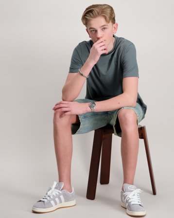 Lyle & Scott Linen Blend T-shirt Grün T-Shirts Jungen - Kids Brand Store