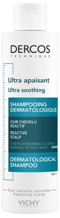 Vichy Dercos Ultra Soothing Shampoo, 200 ml