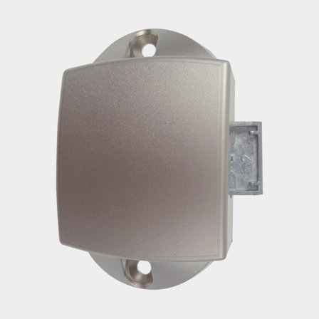 Trycklås, låsbox plast krom, stor