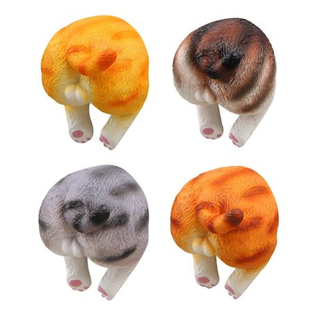 4 stk. sjove tegneserie dyr katte numse køleskabsmagnet klistermærke køleskab gave boligindretning