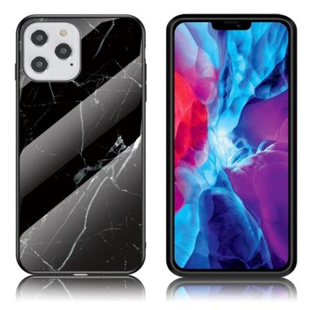 Fantasy Marble iPhone 12 / 12 Pro kuoret - Musta Black
