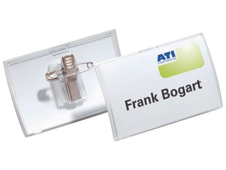 Durable Namnskylt 75x40mm 25/fp - Lyreco - Kontorsmöbler och inredning - Namnskyltar och korthållare - Namnbrickor