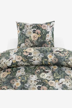 Borganäs of Sweden - 2-Dels Set Abigail - Grön - Påslakanset - 150X210 - Från Homeroom