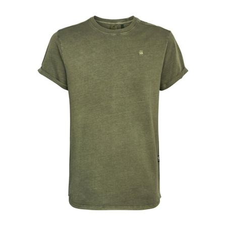 G-star, T-Shirt- GS Lash R/N S/S Groen, Heren, Maat:M,print