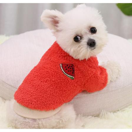 Pet Fleece Kläder Valp Hund Katt Söt Varm Jumper Sweater Coat