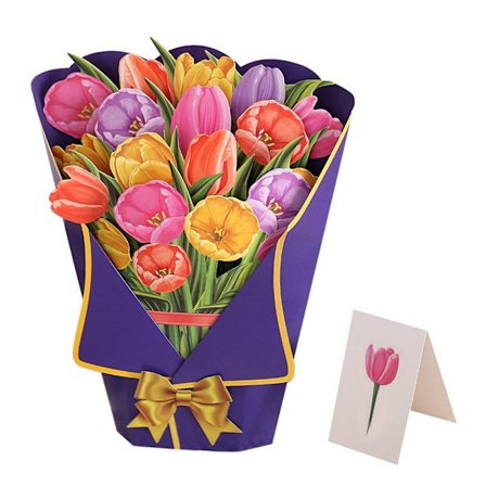3D Pop-up bukett pappersblommor 5 5