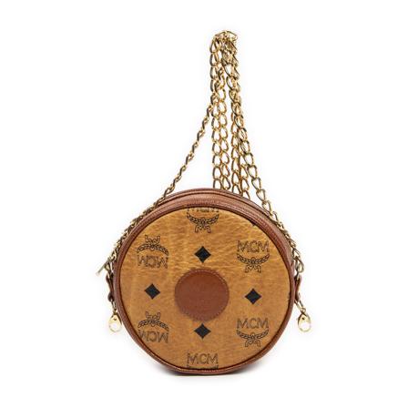 MCM Pre-owned, Pre-owned Cross Body Bags Bruin, Dames, Maat:ONE Size