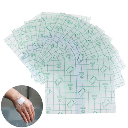 10 Vanntett gjennomsiktig selvklebende sårbandasjefikser onesize
