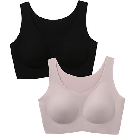 2 stk. Magic Wirefree Seamless BH til kvinder Let Smoothing Pu