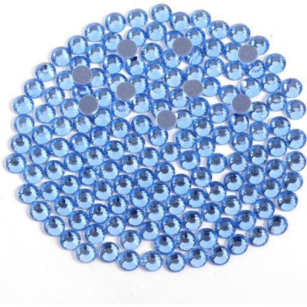 1600 Hot Fix, Ljussafir, SS20, 4,6-4,8 mm Kompatibel med Kläder & Hantverk Ljussafir SS20 Ljussafir