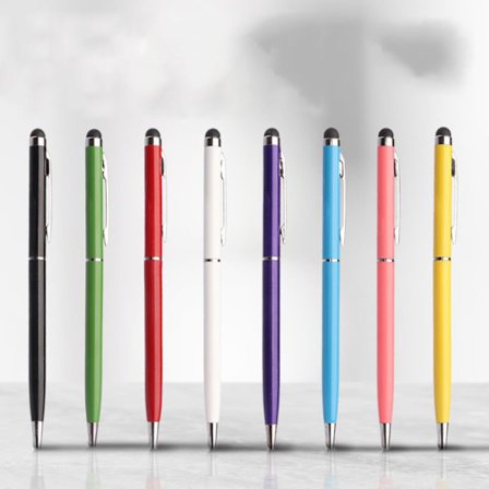 8 st Stylus Pen Styluspennor för pekskärmar Universal Stylus Kulspetspenna 2 i 1 Styluspennor för iPad iPhone Tablet Laptops Samsung Galaxy Alla