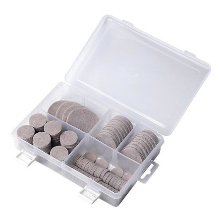 Premium filtglider møbelglider 128 stk. - selvklæbende filtglider - beskyttende filt - selvklæbende filt beige - beskytter dine møbler og træ