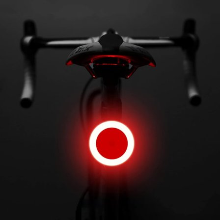 Cykelbaklampa, USB-laddningsbar cykelbaklampa, rött ljus LED-cykelbaklampa