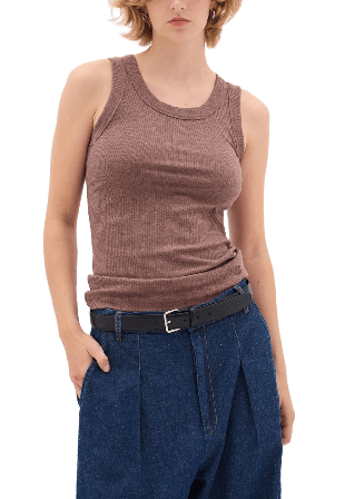 Inwear DagnaIW Melange Tank Top Linnen Dam Brun XXL