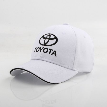 Toyota Logo Broderet Kasket - Hvid