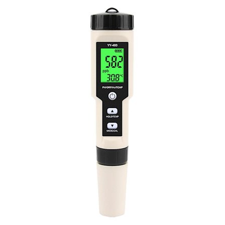 4 i 1 Yy-400 Ph/orp/h2&tem Meter Digital Vandstofionkoncentrationsmåler til Akvarium, Swimmingpool, Baggrundsbelysning