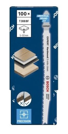 Bosch 2 608 900 546 Sägeblatt für Stichsägen, Laubsägen & elektrische Sägen Stichsägeblatt Bimetallisch 100 Stück(e)