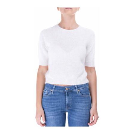 Roberto Collina, T-Shirts Wit, Dames, Maat:M