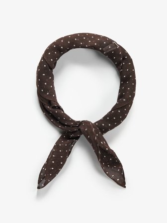 John Henric Men's Braune Gepunktete Bandana Size Onesize