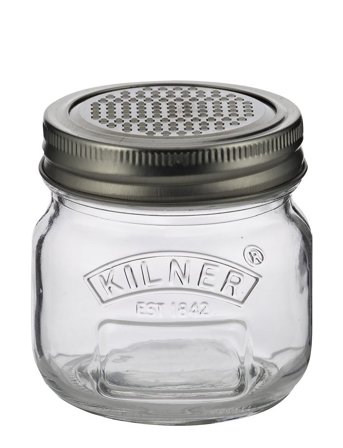 Kilner Storage Jar & Fine Grater Lid - Nude - 0.25 l