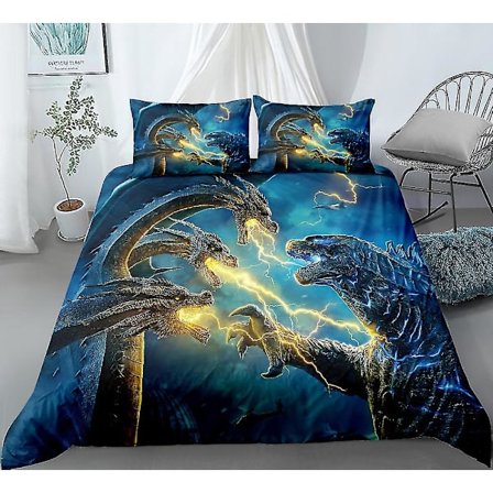 Godzilla-serien täcke tredelad sängkläder Pyl