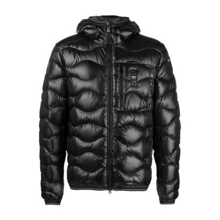 Blauer Down Jakke Sort, Herre