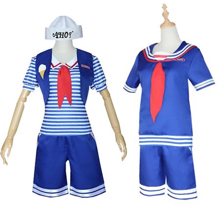 Stranger Things Sæson 3 Scoop Ahoy Steve Harrington Cosplay Kostume Halloween V
