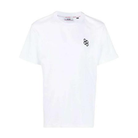 Gcds Logo T-shirt vit, Herr, Herr, Storlek: L