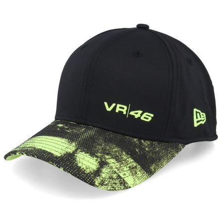 New Era - Motor Svart adjustable Keps - VR46 9FIFTY Black/Neon Green Adjustable @ Hatstore