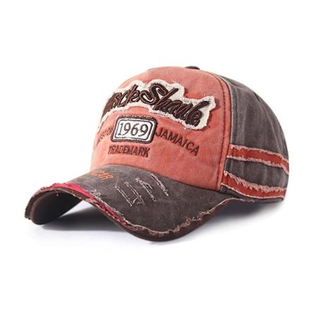 Broderi Baseball Caps Distressed Faded Cap ORANGE