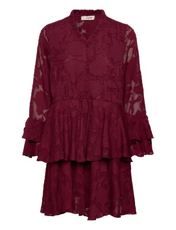 Floretta Dress Burgundy A-View